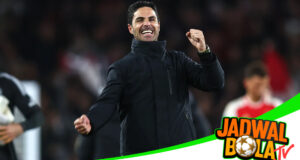 Selebrasi Mikel Arteta yang Mengguncang Emirates Stadium Selebrasi Mikel Arteta yang Mengguncang Emirates Stadium