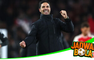 Selebrasi Mikel Arteta yang Mengguncang Emirates Stadium Selebrasi Mikel Arteta yang Mengguncang Emirates Stadium